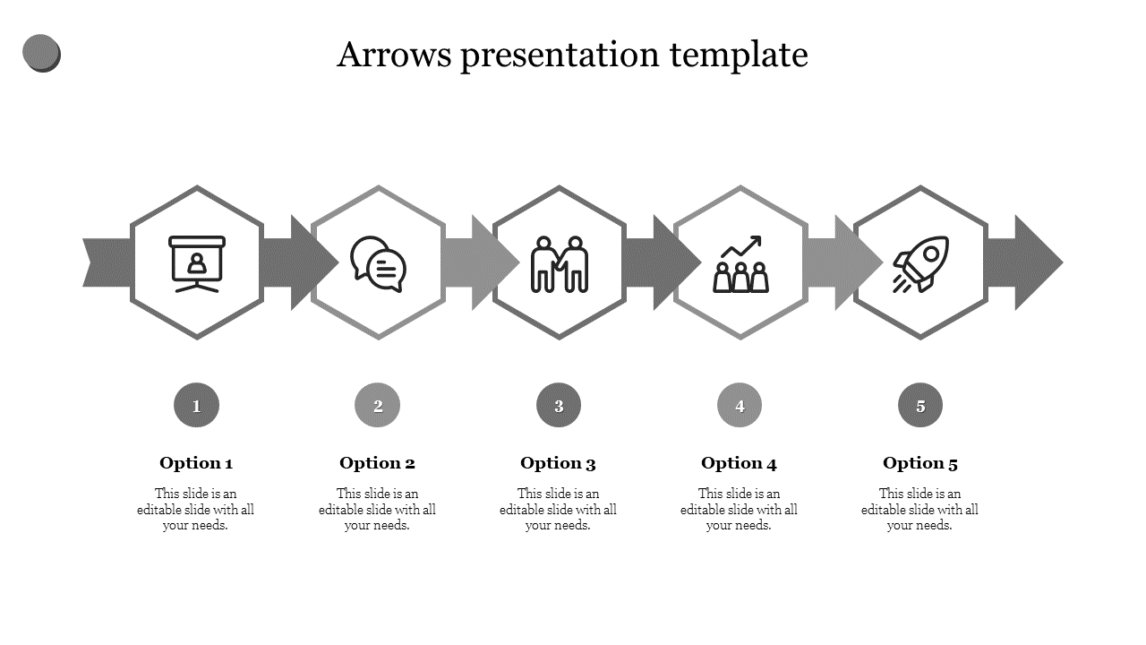 arrows presentation template-5-Gray